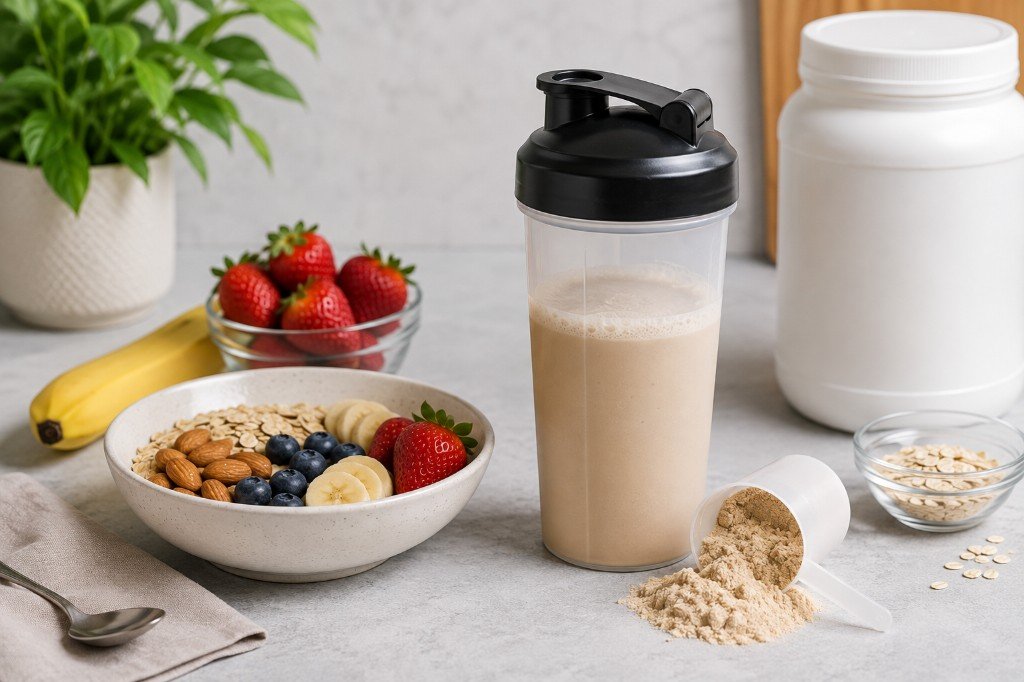 Meal replacement — complete nutrition shakers and bowls